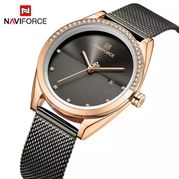 NAVIFORCE NF 5015 RGB analogni ženski vodootporni ručni luksuzni sat