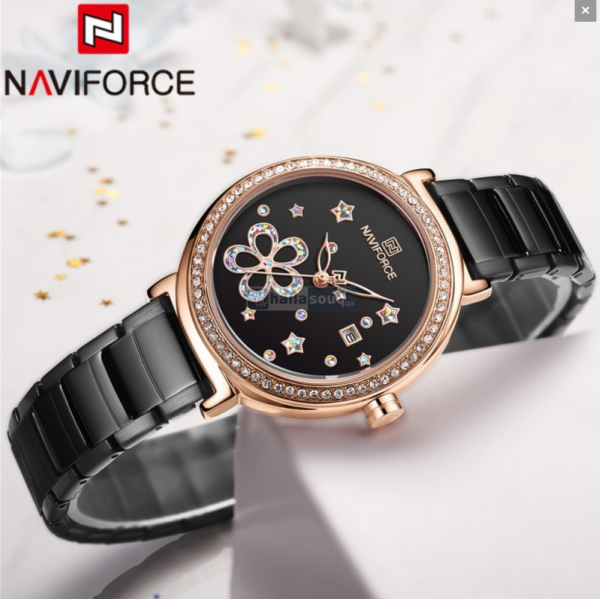 2021 NAVIFORCE NF 5016 RGB analogni ženski vodootporni ručni luksuzni sat od legure cinka