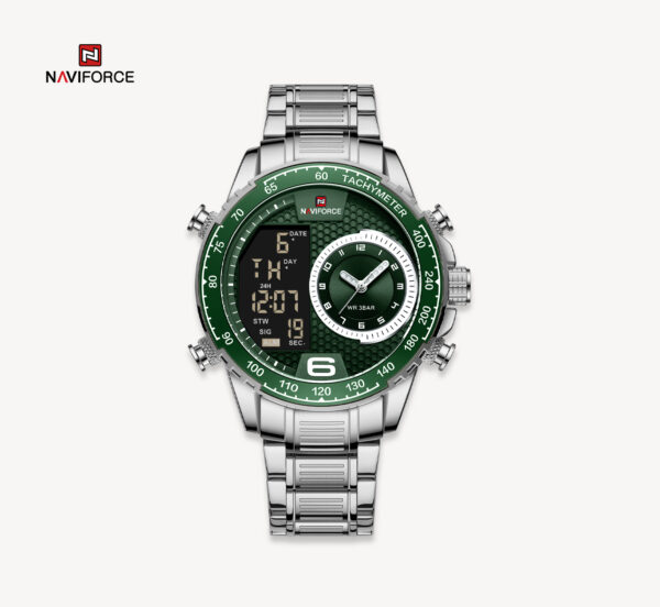 NAVIFORCE luksuzni kvarcni ručni sat od nerđajuđeg čelika NF 9199S SGN vodootporan