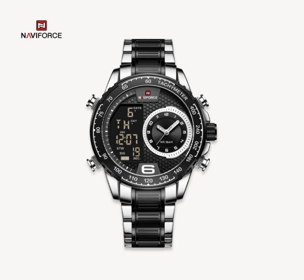 NAVIFORCE luksuzni kvarcni ručni sat od nerđajuđeg čelika NF 9199S SB vodootporan