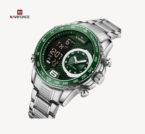 NAVIFORCE luksuzni kvarcni ručni sat od nerđajuđeg čelika NF 9199S SGN vodootporan