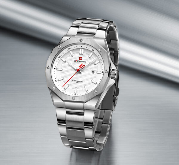 NAVIFORCE muški luksuzni poslovni ručni kvarcni sat od nerđajućeg čelika NF 9200S SW vodootporan