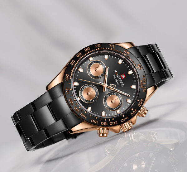 NAVIFORCE ručni luksuzni kvarcni sat za muškarce od neđajućeg čelika sa kalendarom NF 9193 RGBB vodootporan