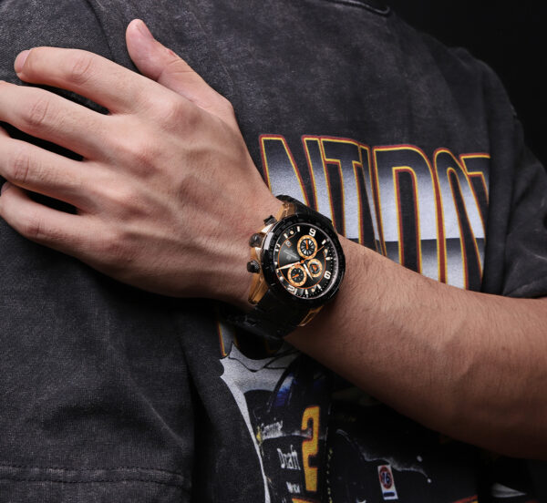 NAVIFORCE ručni luksuzni kvarcni sat za muškarce od neđajućeg čelika sa kalendarom NF 8020S RGB vodootporan