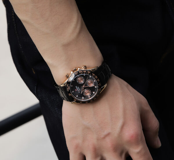 NAVIFORCE ručni luksuzni kvarcni sat za muškarce od neđajućeg čelika sa kalendarom NF 9193 RGBB vodootporan